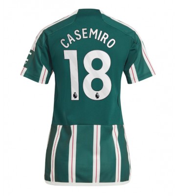 Maillot de foot Manchester United Casemiro #18 Extérieur Femmes 2023-24 Manches Courte